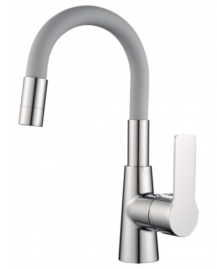 InterCeramic Wastafelkraan Chrome 124211 7113 GRAY