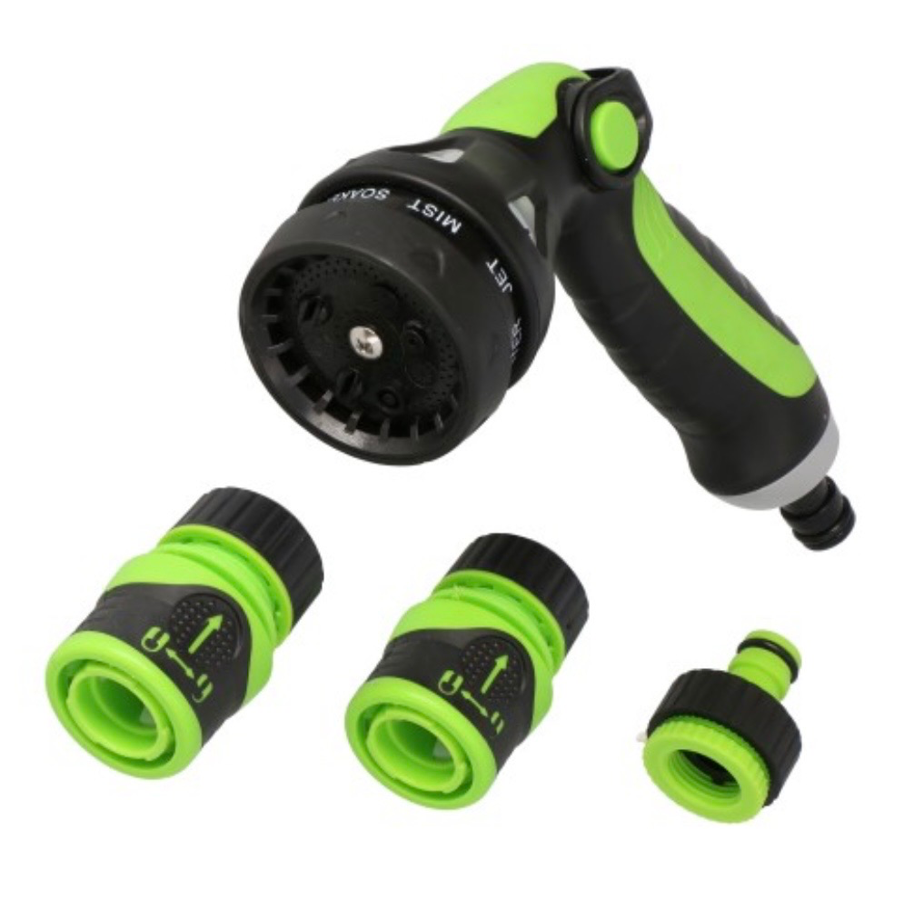 FORESTER Spuitpistool 8-functie met aansluitingen