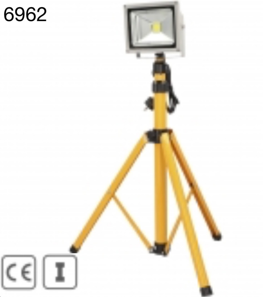FASTER TOOLS Single LED lamp met tripod 20W 6962