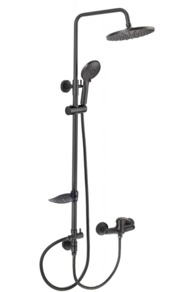 Inter Ceramic Opbouw doucheset BLACK "MIRO" ICT-6643MB