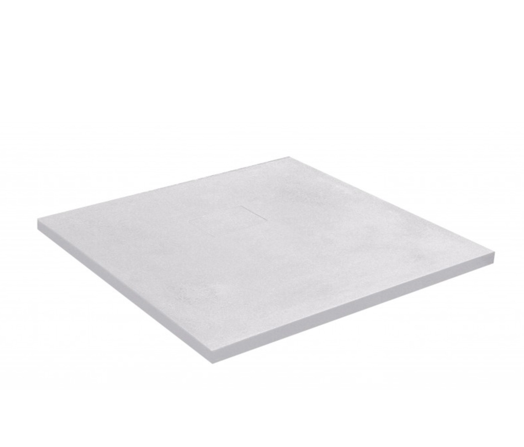 Inter Ceramic Douchebak Polymarmer van Hars 80*80*4cm ICST-8010RS-1 White